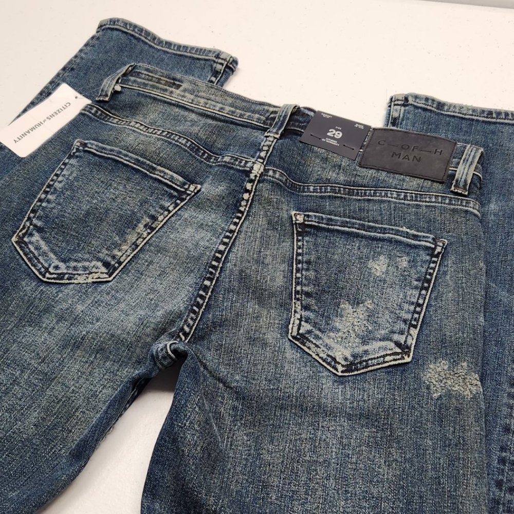 Men's C of H Man BOWERY Slim Skinny Blue Stretch Jeans size 29x32